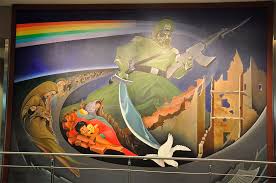 Denver international airport, locally known as dia, is an international airport in the western united states, primarily serving metropolitan denver, colorado, as well as the greater front range urban corridor. What S Up With The Creepy Apocalyptic Paintings In Denver International Airport