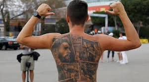 Lionel messi of fc barcelona tattoo on his leg during the uefa champions league round of 16 first leg match between ssc napoli and fc barcelona at. Mmbob7obsm38jm