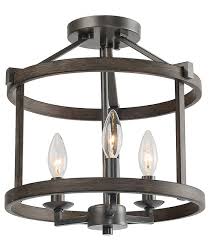 Square lighting fixture flush mount luxury crystal chandelier ceiling. In Stock Lnc 3 Light Farmhouse Foyer Lantern Double Layers Semi Flush Mount Lighting Farmhouse Flush Mount Ceiling Lighting By Lnc Houzz
