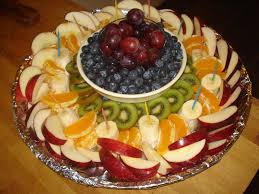 Rainbow Fruit Platter Apples Oranges Bananas Kiwi Blueberries Grapes Yummy Food Fruit Platter Recipes