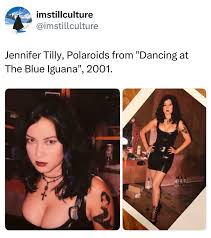 Jennifer Tilly recently shared a series of nostalgic, behind-the-scenes  Polaroids from the production of the 2000 drama Dancing at the Blue Iguana.  In the film, which was directed by Michael Radford,