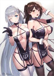 I would definitely go for the grey haired one. Great boobs, pretty eyes and  a sucker for grey hair! : r/hentai