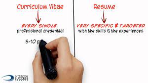 However, a cv tends to be longer and is used more widely when candidates have published works like scientific evidence or journals. What S The Difference Between A Cv And A Resume Youtube