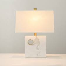 Antique italian marble table lamp with swans. Modern Bedside Table Lamp Hotel Decorative White Marble Base Desk Lamp Etl32026 Buy Bed Head Light Table Lamp Fabric Marble Lamp Product On Alibaba Com