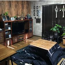 部屋全体 ロッカー風 ウッド壁紙 イケヒコ モニター ブランシェ などのインテリア実例 2018 10 26 21 58 14 roomclip ルームクリップ 部屋 インテリア インテリア 実例