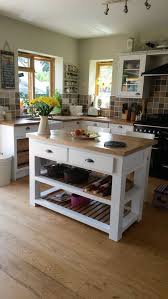 the malham kitchen island with a solid