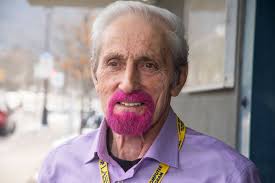 Shuswap man takes Pink Shirt Day step further with pink beard