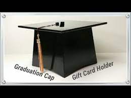 Merryjoyparty graduation card box graduation card holder original graduation cap shaped card box with real tassel for graduation party supplies. Graduation Cap Gift Card Holder Youtube