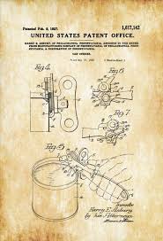 Can Opener Patent Print Decor Kitchen Decor Restaurant Decor Patent Print Wall Decor Can Opener Drawing Patent Art Prints Patent Prints Patent Art