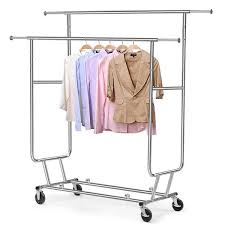 Maybe you would like to learn more about one of these? Smilemart Commercial Grade Collapsible Double Rack Clothing And Garmet Rack Walmart Com Walmart Com