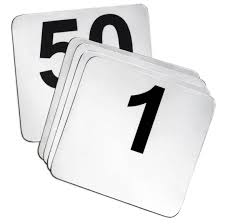 Stainless steel is a great choice for food prep areas since it is easy to clean and sanitize, plus it provides a sleek, professional appearance that will fit right in to your commercial kitchen. Tablecraft N150 Stainless Steel Table Number Cards 1 50 Lionsdeal
