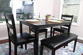 3 pcs dining set table and 2 chairs compact bistro pub breakfast home kitchen. Nice Top 10 Best Black Kitchen Table And Chairs For 4 Top Reviews Dining Room Table Set Dining Table In Kitchen Kitchen Table Settings