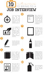 Infographic 10 Items To Bring To A Job Interview Thisiskc Job Interview Business Infographic Infographic