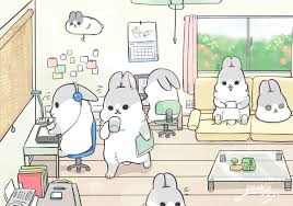 don t work too hard 03 27 17 https www facebook com machiko324 photos a 186698051489855 1073741828 186689 rabbit wallpaper cute illustration happy animals