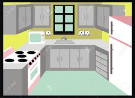 Houston general contractors construction design, simple kitchen room transparent background png clipart. Vector Kitchen Simple Design Including Microwave Fridge Stove Royalty Free Cliparts Vectors And Stock Illustration Image 71587496