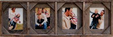 Shabby chic, driftwood, barnwood, farmhouse, reclaimed wood picture frame collage (rustic brown). Collage Picture Frames With 4 Openings Barn Wood With Cornerblocks Rustic Picture Frames By My Barnwood Frames Houzz