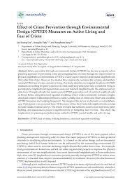 Poca abbreviation stands for prevention of crime act. Pdf Effect Of Crime Prevention Through Environmental Design Cpted Measures On Active Living And Fear Of Crime