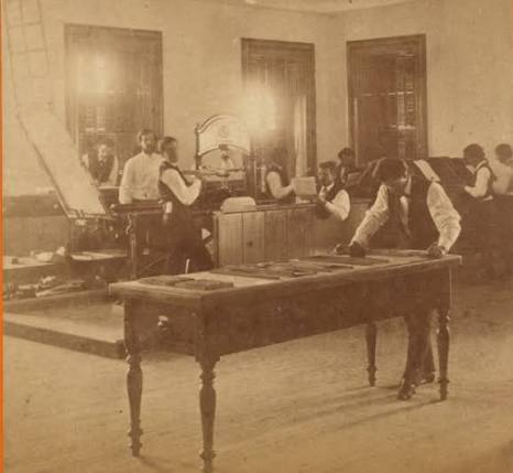 Press room, Times of India, November 1898 Flickr
