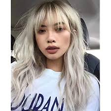 From celebrities like kylie jenner to every day moms, teens and working women. Amazon Com Silver Gray Wigs With Bangs Long Curly Wavy Wigs For Women Dark Roots Ombre Silver Grey Synthetic Hair Wigs Heat Resistant Fiber Wigs For Daily Use Ombre Grey Beauty