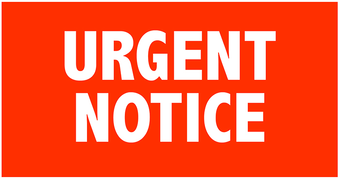 URGENT NOTICE 2024 – Ministry of Education