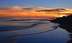 Emerald isle realty, inc., emerald isle, north carolina. Sunset Reflecting On Beach At Emerald Isle North Carolina Photograph By David Knowles