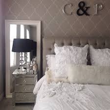 Mirror Behind Bedside Table Mirrors Behind Bedside Tables Master Bedroom Makeover All White Bedroom