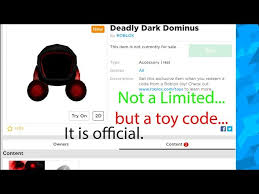 Roblox toy codes for dominus / (working may 2020) roblox dominus dudes code!. Deadly Dark Dominus Toy Code 07 2021