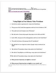 Read online icivics voting rights answers icivics voting rights answers right here, we have countless book icivics voting rights answers and collections to check out. Voting Rights In Four Minutes Video Worksheet By History Wizard