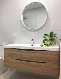 bring a natural tones into your bathroom with our polilife jordy wall hung vanity bathroomideas bathro bathroom vanity trends bathroom model bathroom trends