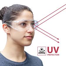 Safe Handler Diamont Vented Clear Safety Glasses Over Glasses for Men/Women  (Pack of 144), Lightweight Safety Goggles Bulk