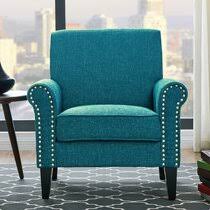 Homepop parsons classic upholstered accent. Dark Teal Accent Chair Wayfair