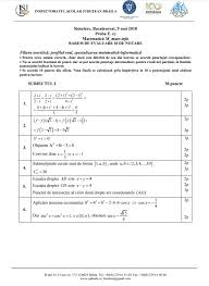 Maybe you would like to learn more about one of these? Simulare Pentru Bacalaureat 2018 Subiecte La Matematica