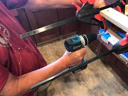 Label the location of the kitchen wall cabinets and appliances on the wall. How To Install Kitchen Cabinet Hardware Without Coming Unhinged Home Fixated