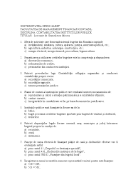 Agentul de asigurare este obligat să informeze clienţii cu privire la clasele de asigurări pentru care intermediază contracte de asigurare? Contabilitatea Institutiilor Publice 4 Grila 1