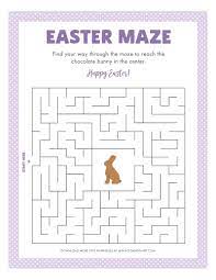 Choose one of these blank. Free Printable Easter Maze Easter Games And Activities Pjs And Paint