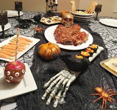To finish, whisk the corn syrup, baking cocoa, and a few drops of red food coloring. Halloween Dinner Party Ideas Host Your Own Halloween Party With These Easy Ideas A Cup Full Of Sass A Cup Full Of Sass