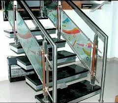 Because they let in natural light, glass railings can make a room seem. Stainless Steel Glass Fitting Railing Ss Railings à¤¸ à¤Ÿ à¤¨à¤² à¤¸ à¤¸ à¤Ÿ à¤² à¤° à¤² à¤— Adm Mobile And Technology Ahmedabad Id 15468113497