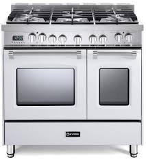 The verona family of professional style cooking ranges offers the quality of traditional italian artistry combined with the latest in cooking technology innovations. Verona Vpfsge365dw Verona 36 Wide Dual Fuel Double Oven Range White Vpfsge365dw D K Appliances Inc