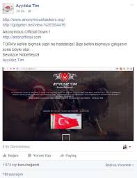 İşler Kızışıyor Ayyıldız Tim Anonymous u Hackledi Donanim Arşivi