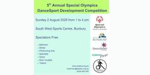 Free 5th Annual Special Olympics DanceSport Development Competition