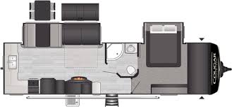 Travel trailers with a king bed slide out. Cougar Half Ton Luxury Travel Trailers Model 30rkd Floorplan Keystone Rv