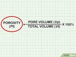 Density and porosity of porous materials can be measured using the archimedes buoyancy technique with dry weights, saturated weights and immersed weights in it is true formula. 4 Ways To Calculate Porosity Wikihow