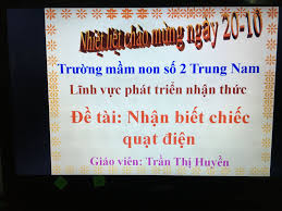 Bài giảng khám phá cái quạt điện
