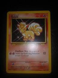 This article is about a japanese pokémon trading card game card which has not yet been officially released in english and, hence, may not be released outside of japan. Vulpix Pokemon Card Tcg Vintage 1999 Nintendo Ebay