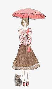 image result for صور فتاة تحمل مظلة رسم baby mobile baby
