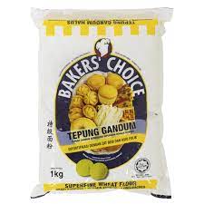 Tepung pau cap blue key 25kg. Tepung Gandum Baker S Choice 1kg