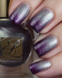 Black And Purple Ombre Nails A Polish Addict Purple Silver Ombre Nails Nails Purple Ombre Nails Nail Designs