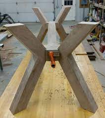If you want something a little more versatile, choose wooden table legs that can be painted or stained. Table Normandy By Sam Mcclure Fine Woodworking Woodworking Wood Table Legs Diy Dining Table Wood Table Design