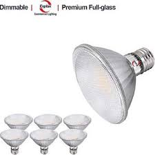 Explux Commercial Lighting Explux Classic Full Glass Par30 Short Neck Led Flood Light Bulbs Dimmable 2700k Soft White Indoor Outdoor 75w Equivalent 6