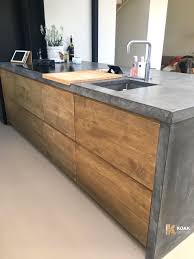 Old 423 From Koak Design With Concrete Countertop And Side Panels Ikea Kitchen Inspiration Ikea Kitchen Doors Modern Kitchen Design